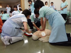 桃崎病院　緊急時対応訓練　研修会